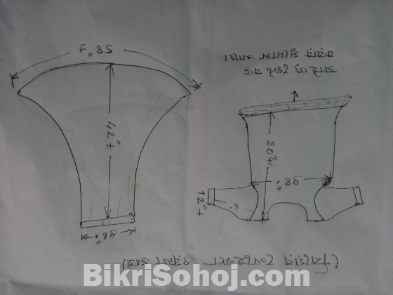 স্বল্প মূল্যে বিয়ে বা পার্টির লেহেঙ্গা বিক্রয় হবে।